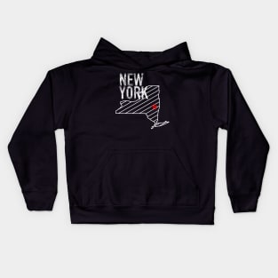 New York - White Design Kids Hoodie